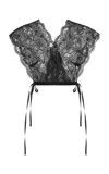 Dries Van Noten Cico Stretch-lace Top In Black