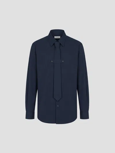 Dries Van Noten Cilian 4314 M. W. Cotton Shirt In Blue