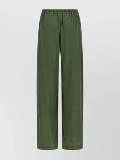 DRIES VAN NOTEN CINCHED WAIST WIDE LEG TROUSERS