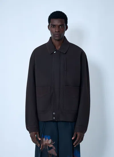 Dries Van Noten Classic Collar Jacket In Black