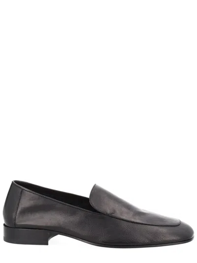 Dries Van Noten Classic Leather Loafers For Men In Black