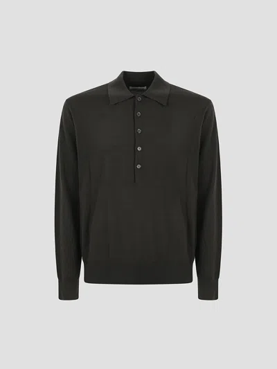Dries Van Noten Classic Polo For Fw25 In Gray