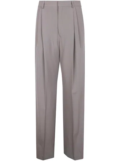 Dries Van Noten Men's Classic Suit Panrom Trousers In Grey