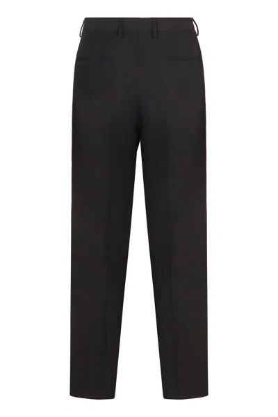 Dries Van Noten Classic Wool Pants In Black