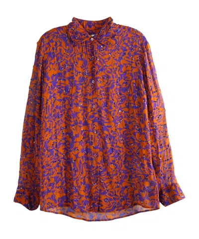 Dries Van Noten Clavelly Long-sleeved Shirt In Multi