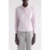 Dries Van Noten Clavini Grid Print Cotton Poplin Button-up Shirt In Pink