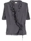 Dries Van Noten Clematis Blouse In Grey