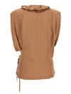 Dries Van Noten Brown Clematis Top
