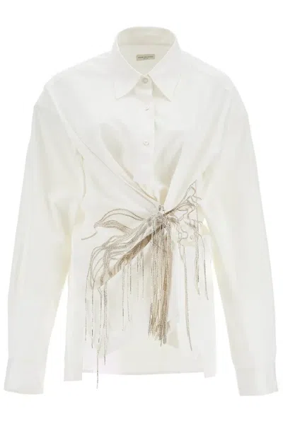 Dries Van Noten Clicks Emb 9295 W.w.shirt In White