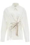 Dries Van Noten Clicks Emb 9295 W.w.shirt In White