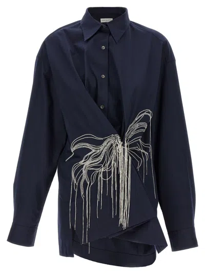 Dries Van Noten Women 'clicks' Shirt In Blue