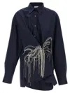 Dries Van Noten Women's Clicks Emb 9295 W.w.shirt In Blue