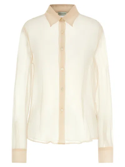 Dries Van Noten Cloudy Shirt And Blouse Beige In Neutral