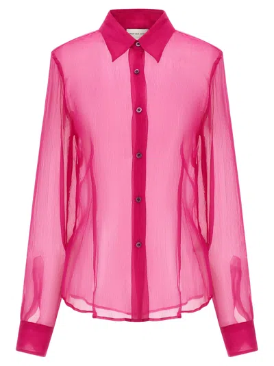 Dries Van Noten Cloudy Shirt And Blouse Fuchsia In Pink