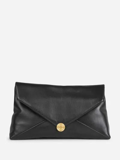 Dries Van Noten Clutch Envelope Bag In Black
