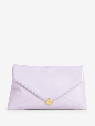 Dries Van Noten Clutch Envelope Bag In Purple