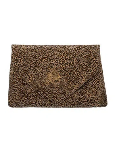 Pre-owned Dries Van Noten Clutch In Neutrals