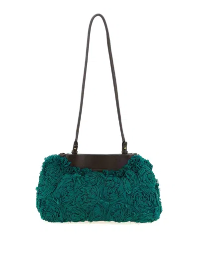 Dries Van Noten Clutch Rose In Green