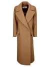 Dries Van Noten Double-breasted Wool Coat In Beige