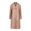 Dries Van Noten Oversize Lapels Straight Hem Coat In Beige