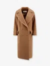 Dries Van Noten Double-breasted Wool Coat In Beige