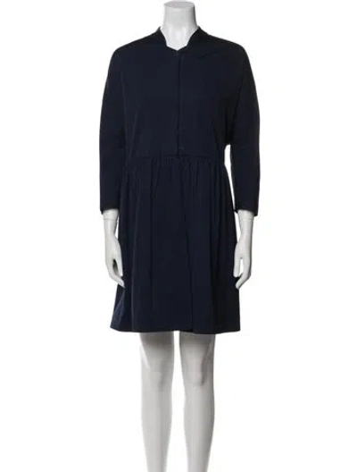 Pre-owned Dries Van Noten Coat In Blue