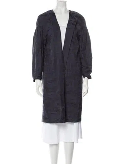 Pre-owned Dries Van Noten Coat In Blue