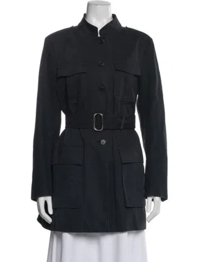 Pre-owned Dries Van Noten Coat In Blue