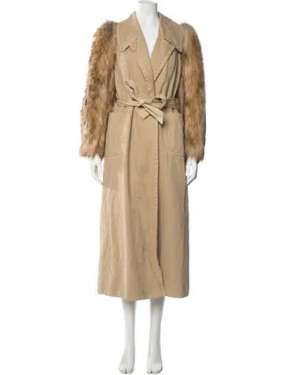 Pre-owned Dries Van Noten Coat In Brown