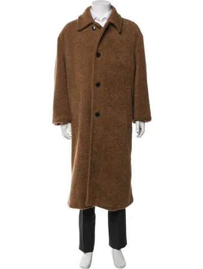 Pre-owned Dries Van Noten Coat In Brown
