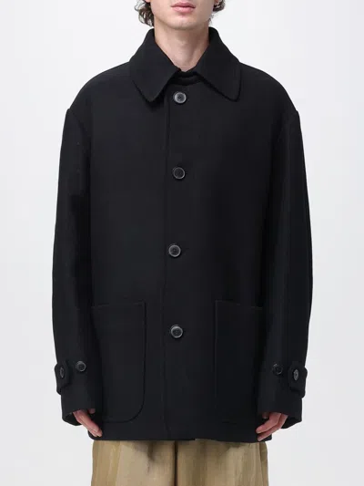 DRIES VAN NOTEN COAT DRIES VAN NOTEN MEN COLOR BLACK,H41377002
