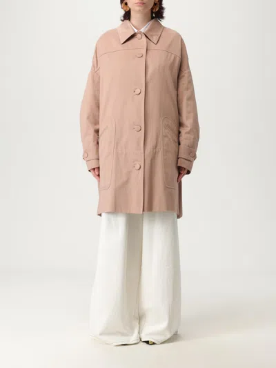 DRIES VAN NOTEN COAT DRIES VAN NOTEN WOMAN COLOR PINK,G81777010