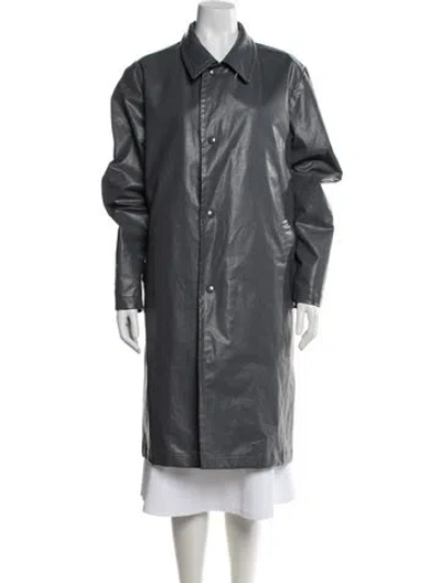 Pre-owned Dries Van Noten Coat In Gray