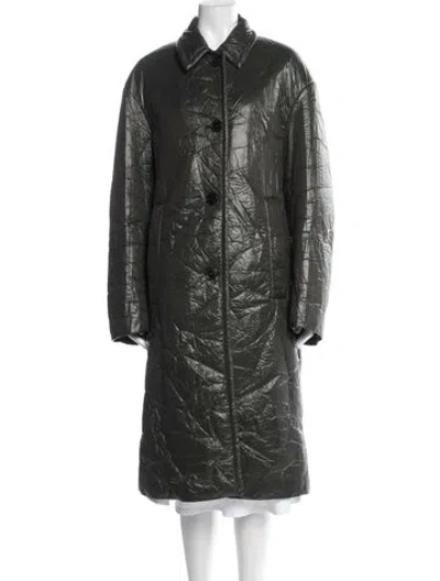 Pre-owned Dries Van Noten Coat In Green
