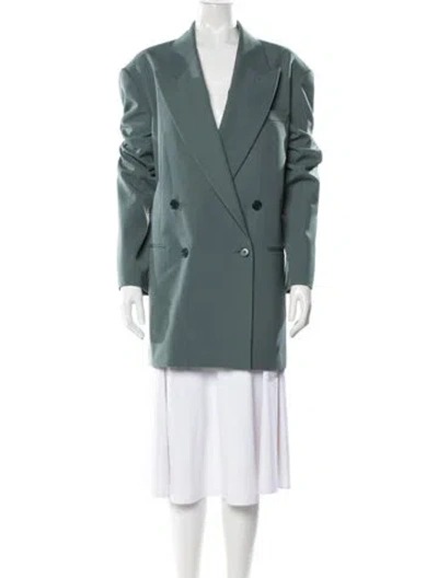 Pre-owned Dries Van Noten Coat In Green