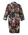 Dries Van Noten Coat In Floral Print Cotton In Multi