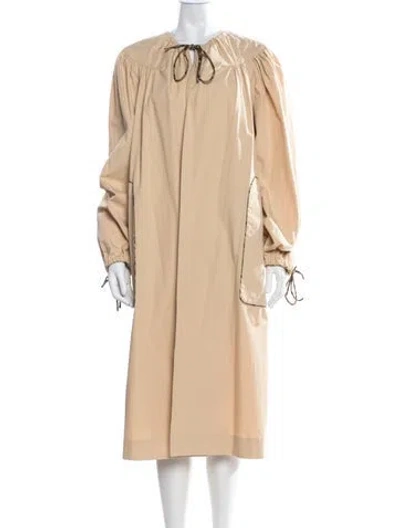 Pre-owned Dries Van Noten Coat In Neutrals