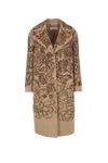 Dries Van Noten Knee-length Embroidered Cotton Coat