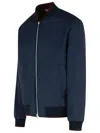 Dries Van Noten Volker Navy Viscose Blend Jacket In Blue