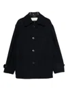 Dries Van Noten Long Sleeve Coat Featuring Front Pockets In Blue