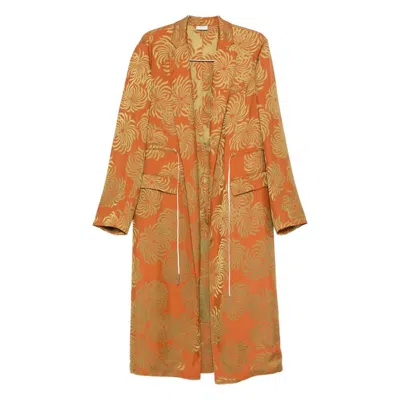 Dries Van Noten Coats In Orange