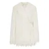 Dries Van Noten 00070 Rivla Short 2031 W.w.coat Clothing In White