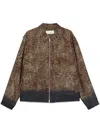 Dries Van Noten Blazer Patterned Multiple Pockets In Brown
