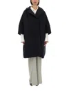 Dries Van Noten Women Cocoon Coat In Blue