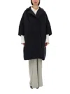 Dries Van Noten Women Cocoon Coat In Blue