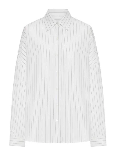 Dries Van Noten Cocoon Cotton Shirt In White