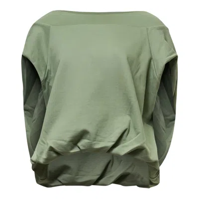Dries Van Noten Cocoon Shape Raglan Sweat In Green