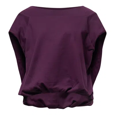 Dries Van Noten Cocoon Shape Raglan Sweatshirt In Purple