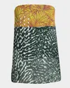 Dries Van Noten Coja Strapless Multi-print Top In Black