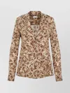 Dries Van Noten Colla Signature Print Long-sleeved Shirt